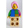 LEGO Kvinna med Fyrkant Sweatshirt i Several Colors Minifigur