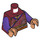 LEGO Wong with Dark Red Robe and Dark Purple Legs Minifig Torso (973 / 76382)