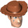 LEGO Woody Head with Dirt Stains and Hat (87768)