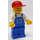 LEGO Worker avec Bleu Overalls et rouge Casquette Figurine