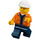 LEGO Worker met Nametag minifiguur