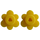 LEGO Yellow 4 Flower Heads on Sprue (3742 / 56750)