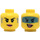 LEGO Gelb Agent Caila Phoenix Minifigure Kopf (Einbau-Vollbolzen) (3626 / 18296)