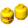 LEGO Geel Agent caila Phoenix Minifigure Hoofd (Verzonken Solid Stud) (3626 / 20355)