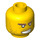LEGO Geel Agent Charge Hoofd (Verzonken Solid Stud) (14931 / 63198)