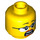 LEGO Yellow Alien Conquest Reporter Head (Recessed Solid Stud) (3626 / 96233)