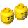 LEGO Yellow Allen Minifigure Head (Recessed Solid Stud) (3626 / 99045)