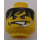 LEGO Yellow Alpha Team Head (Safety Stud) (3626)