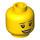 LEGO Yellow Animal Control Officer Minifigure Head (Recessed Solid Stud) (3626 / 24625)