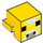 LEGO Yellow Animal Head with Moobloom Face (26160 / 76993)