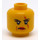 LEGO Giallo Ann Lee Testa (Perno solido incassato) (10588 / 15251)