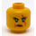 LEGO Gelb Ann Lee Kopf (Einbau-Vollbolzen) (10588 / 15251)