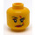 LEGO Gelb Ann Lee Kopf (Einbau-Vollbolzen) (10588 / 15251)