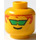 LEGO Yellow Aquanaut 2 Head (Safety Stud) (3626)