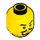 LEGO Yellow Arabian Knight Minifigure Head (Recessed Solid Stud) (3626 / 27459)