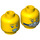 LEGO Yellow Ashlee Starstrider Head (Recessed Solid Stud) (3626 / 13313)