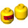 LEGO Yellow Avatar Kai Plain Head (Recessed Solid Stud) (3626 / 66318)
