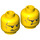 LEGO Yellow Axl (70317) Minifigure Head (Recessed Solid Stud) (3626 / 23796)