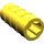LEGO Yellow Axle Connector (Ridged with &#039;x&#039; Hole) (6538)