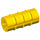 LEGO Yellow Axle Connector (Ridged with &#039;x&#039; Hole) (6538)