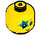 LEGO Jaune De bébé Diriger avec Dark Turquoise Star avec cou (33464 / 65786)
