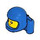 LEGO Gelb Baby Kopf mit Pupiles mit Blau Raum Helm und Luft Panzer (101021)