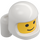 LEGO Amarillo Bebé Cabeza con Blanco Casco espacial y Aire Tanques (107468)