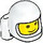 LEGO Gelb Baby Kopf mit Weiß Raum Helm und Luft Panzer (107468)