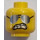 LEGO Yellow Bad Cop Minifigure Head (Recessed Solid Stud) (3626 / 16105)