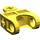 LEGO Yellow Ball Connector with Perpendicular Axleholes and Vents and Side Slots (32174)