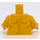 LEGO Gelb Bare Brust Torso mit Haar und Scratches (973 / 76382)