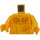 LEGO Yellow Bare Chest Torso with Hair and Scratches (973 / 76382)