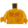 LEGO Gelb Bare Chest Torso mit Haar und Scratches (973 / 76382)