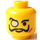 LEGO Yellow Baron Von Barron Head (Safety Stud) (3626)