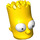 LEGO Geel Bart Simpson Hoofd met Breed Ogen (16809)