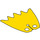 LEGO Gelb Batman Umhang mit 5 Punkten und glänzendem Satinstoff (29028)