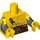 LEGO Yellow Battle Dwarf Minifig Torso (973 / 16360)