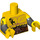 LEGO Gelb Battle Zwerg Minifigur Torso (973 / 16360)