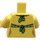 LEGO Geel Strand Person met Wit Dotted Groen Bikini Minifiguur Torso (973 / 76382)