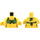 LEGO Giallo Spiaggia Person con Bianco Dotted Verde Bikini Minifigure Busto (973 / 76382)