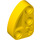 LEGO Yellow Beam 1 x 2 x 3 Bent 90 Degrees Quarter Ellipse (71708)