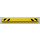 LEGO Yellow Beam 11 with Danger Stripes on Both Ends Sticker (32525)