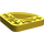 LEGO Yellow Beam 3 x 3 x 0.5 Bent 90 Degrees Quarter Circle (32249 / 65125)