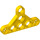LEGO Yellow Beam 3 x 5 x 0.5 Triangle Thin Type 2 (65193 / 99773)