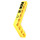 LEGO Yellow Beam Bent 53 Degrees, 4 and 6 Holes with Black Lines Model Right Side Sticker from Set 8414 (6629)