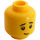 LEGO Geel Beer Kostuum Guy Minifiguur Hoofd (Verzonken solide nop) (3626 / 62077)