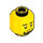 LEGO Yellow Bear Rider Minifigure Head (Recessed Solid Stud) (3626 / 102409)