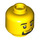 LEGO Yellow Bear Rider Minifigure Head (Recessed Solid Stud) (3626 / 102409)