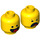 LEGO Yellow Benny Minifigure Head (Recessed Solid Stud) (3626 / 44183)