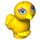 LEGO Yellow Bird with Feet Together with Green and Purple Eyes (78458 / 78461)